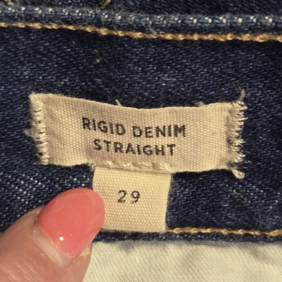 Madewell Womens Rigid Denim High Waist Straight Mini Jean Skirt Size 29 - Picture 10 of 12